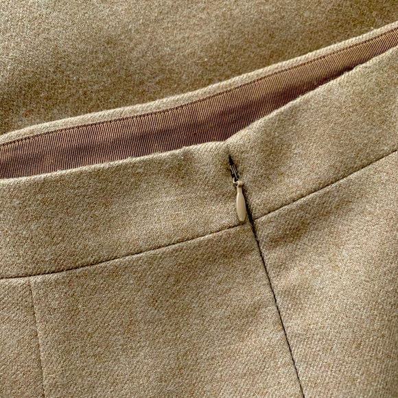 J. Crew No. 2 Pencil Skirt Camel Tan Wool 00 XXS XS - Picture 7 of 7